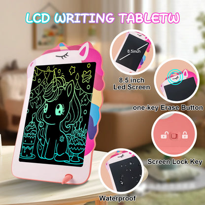 Kids LCD Writing Tablet – 8.5" Colorful Doodle & Drawing Board