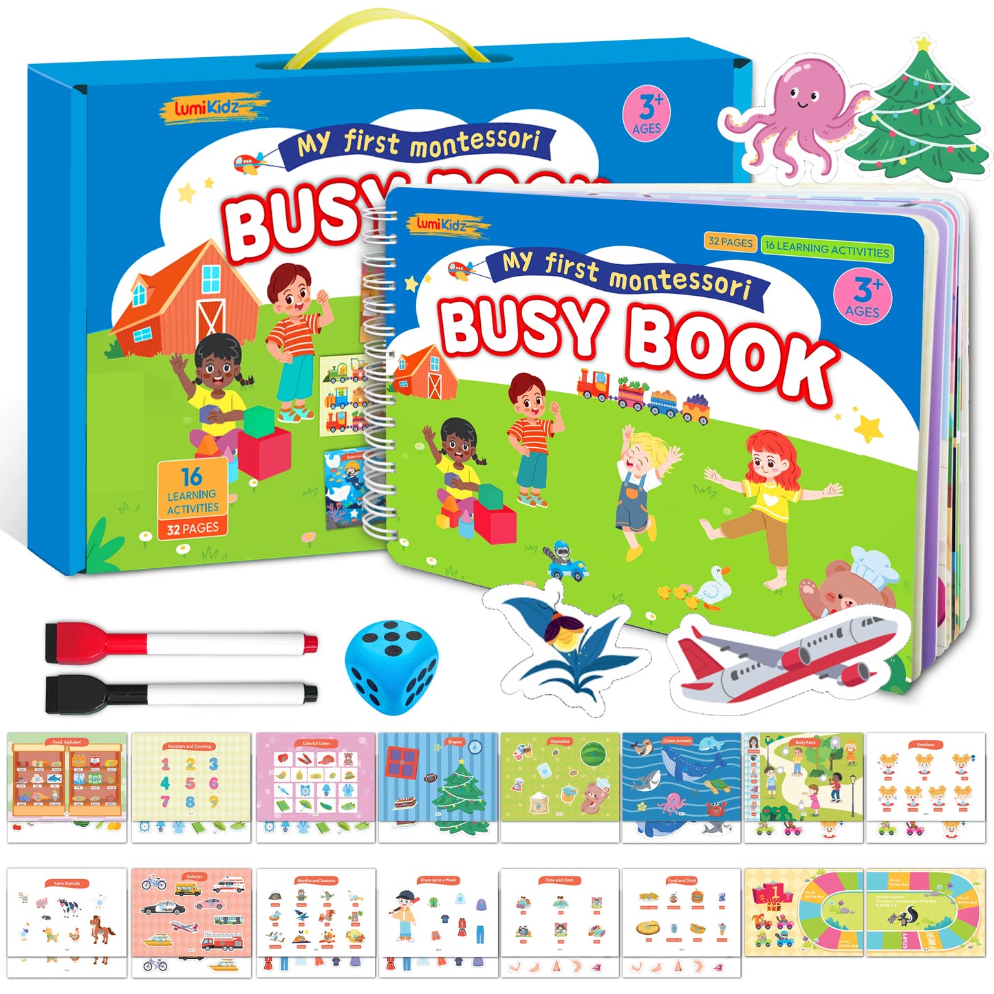 Montessori Busy Book for Toddlers – Preschool Learning Activities