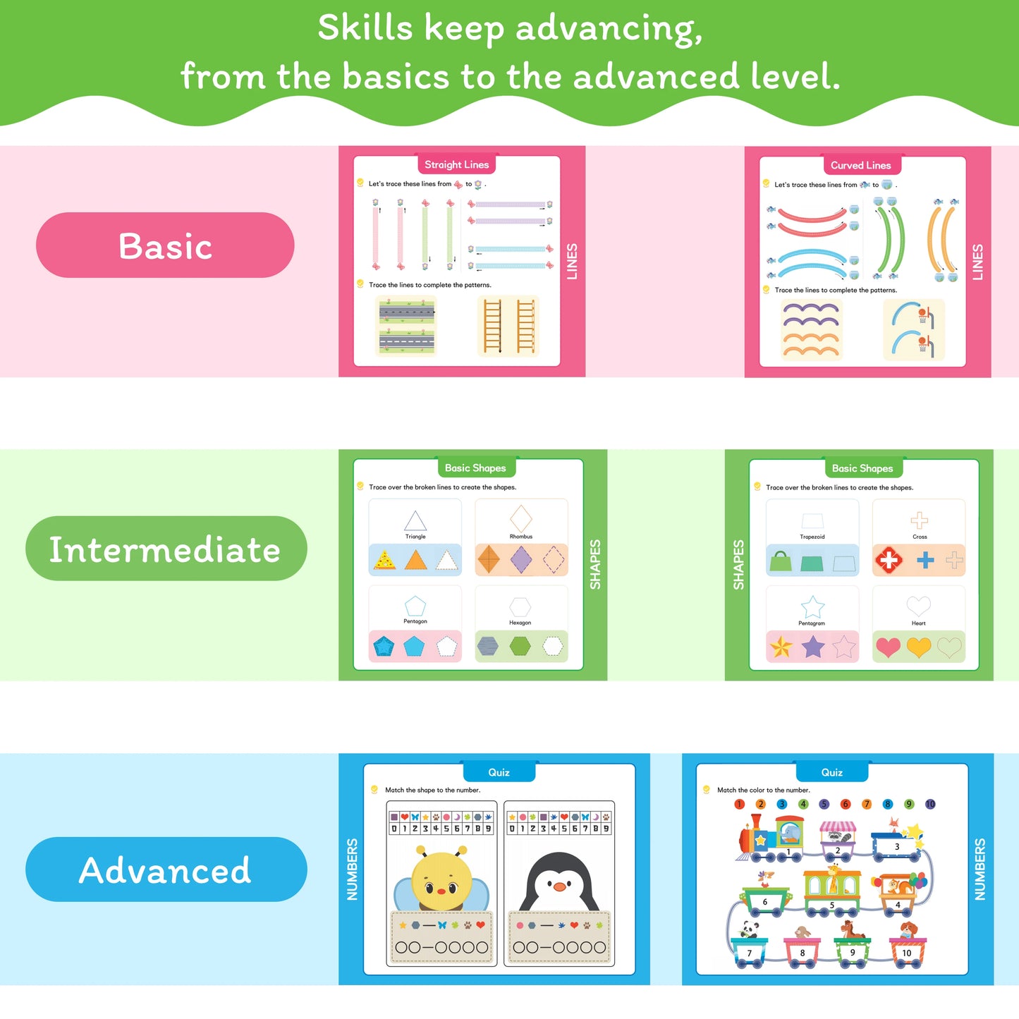 Toddler Tracing & Handwriting Practice Workbook – Ages 3-5