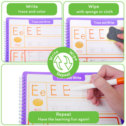 Toddler Tracing & Handwriting Practice Workbook – Ages 3-5